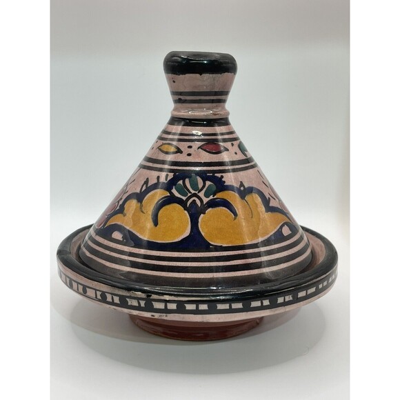 Moroccan Tunisian Hand Painted Tagine by Le Souk Ceramique - Picture 1 of 7